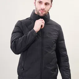 Camey Men Geometric Bomber with Embroidered Jacket-picture-10