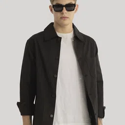 Snitch Men Colourblocked Longline Tailored Jacket-picture-8