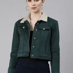 SHOWOFF Windcheater Crop Suede Tailored Jacket-picture-44