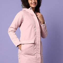 Campus Sutra Hooded Windcheater Longline Puffer Jacket-10