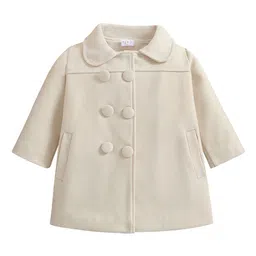 StyleCast Girls Beige Windcheater Spread Collar Cotton Tailored Jacket-image-66