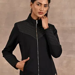 Lakshita Women Quilted Bomber Jacket-image-35