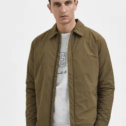 SELECTED Men Brown Padded Jacket-image-39