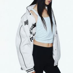 H&M Pure Cotton Motif-Detail Padded Jacket-image-7