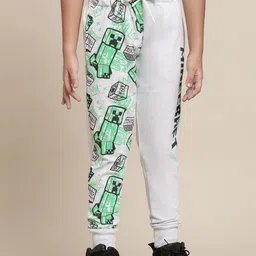 Kids Ville Boys Minecraft Printed Joggers-image-56