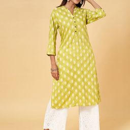 RANGMANCH BY PANTALOONS Geometric Printed Straight Kurta-picture-29