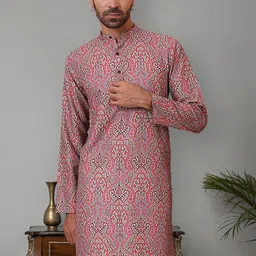 Jompers Men Geometric Printed Kurta-picture-32