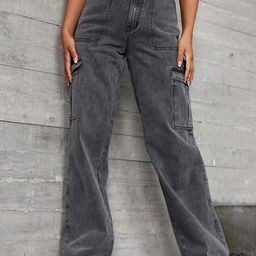 Kotty Women Grey Jean Straight Fit Mildly Distressed Light Fade Stretchable Jeans-image-95