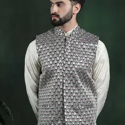SOJANYA Embroidered Premium Silk Nehru Jacket-58