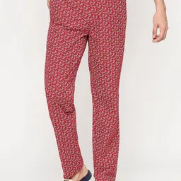 UnderJeans by Spykar Men Printed Cotton Lounge Pants-image-95