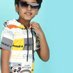 V-Mart Boys Printed Pure Cotton T-shirt With Pyjamas-image-81