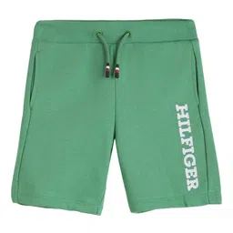 Tommy Hilfiger Boys Typography Embroidered Cotton Shorts-image-56