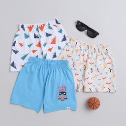 BUMZEE Boys Pack Of 3 Printed Cotton Shorts-image-17