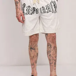 SHOWOFF Men Typography Printed Mid-RiseRegular Fit Cotton Shorts-picture-20