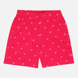 Bodycare Kids Girls Conversational Printed Cotton Shorts-image-7