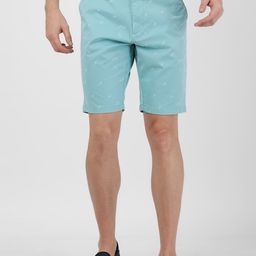 t-base Men Sea Green Conversational Printed Shorts-image-57