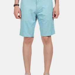 t-base Men Conversational Printed Mid-Rise Shorts-picture-15