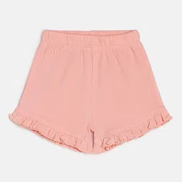 MINI KLUB Infants Striped Mid Rise Ruffles Details Pure Cotton Shorts-image-77
