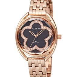 STRAND BY OBAKU Women Black Brass Dial  Straps Watch S734LXVBSV-Black MOP-image-74
