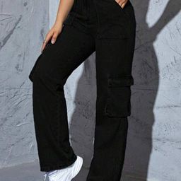 Next One Women Smart Wide Leg High-Rise Stretchable Cotton Jeans-picture-28