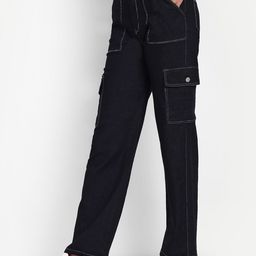 Next One Women Smart Wide Leg High-Rise Clean Look Cotton Stretchable Jeans-picture-17