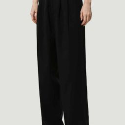 Next One Women Smart Loose Fit High-Rise Easy Wash Pleated Parallel Trousers-picture-4