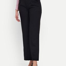 Next One Women Smart Loose Fit High-Rise Easy Wash Pleated Trousers-picture-3