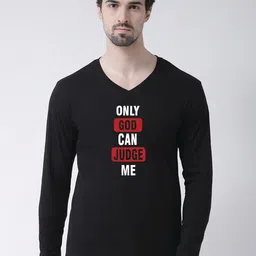 Friskers Typography Printed V-Neck T-shirt-picture-36