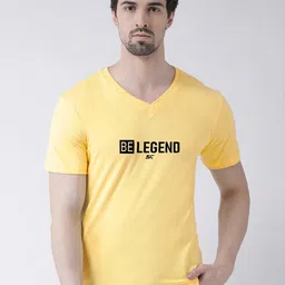 Friskers Typography Printed V-Neck Pure Cotton T-shirt-picture-28