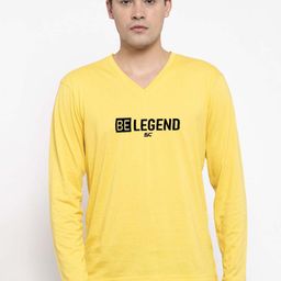 Friskers Be Legend Printed V-Neck Full Sleeves Cotton T-shirt-picture-20