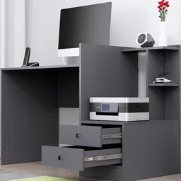 HEXA RED Grey Engineered Wood Study Table-picture-14
