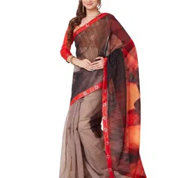 KALINI Paisley Poly Georgette Saree-picture-19
