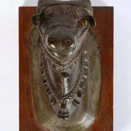 Exotic India Bronze & Brown Textured Wooden Wall Decor-picture-4