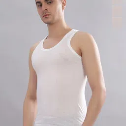 CAVENDERS Pack Of 4 Cotton Undershirt Vests soft White Premium quality Dno-v337st-White-image-90