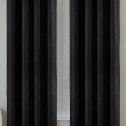 IVAZA Black Polyester Door Curtains-28