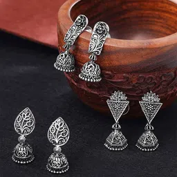 Yellow Chimes Contemporary Jhumkas Earrings-52