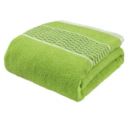 Story@home Green & White 1 Cotton 400 GSM Bath Towel-image-90
