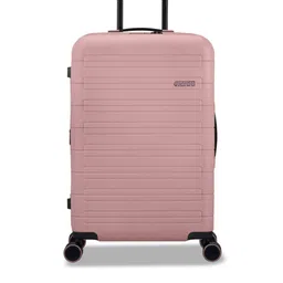 AMERICAN TOURISTER Pink Textured Hard-Sided Trolley Suitcases-28