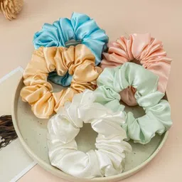 Cutesy & Minis Women Set of 5 Flex Scrunchies-20