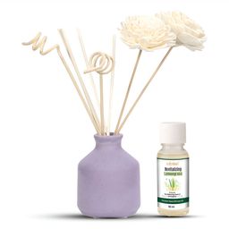 Edysian Purple Ceramic Reed With Lemongrass Fragrance AromaOil-50ml-picture-27