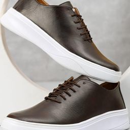 blue pop Brown Synthetic Leather Casual Shoes-image-88