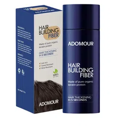 Adomour Unisex Hair Building Fiber Powder- Medium Brown -27.5g-47