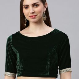 De Moza Round Neck Saree Blouse-picture-23
