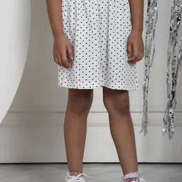 MINI & MING Polka Dots Printed A-line Skirt-image-58