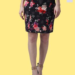 Popwings Pack Of 2 Printed Pencil Above Knee Skirts-image-110