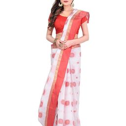 DESH BIDESH Floral Woven Design Pure Cotton Taant Saree-picture-12