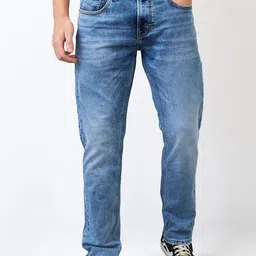 SPYKAR Men Regular Fit Mid Rise Cotton Jeans-image-5