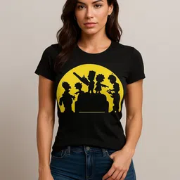 Anikmart Graphic Printed Round Neck Cotton T-shirt-picture-42