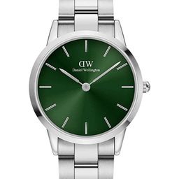 Daniel Wellington Women Iconic Link 28mm Green Dial Round Analogue Watch- DW00100339-18