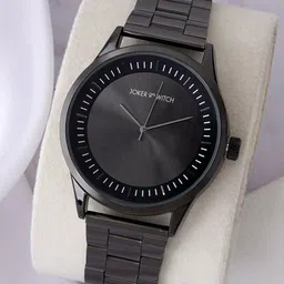 JOKER & WITCH Dial & Black Stainless Steel Straps Analogue Watch AMWW735-22